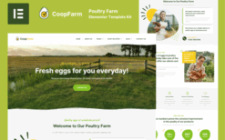 CoopFarm – Poultry Farm Elementor Pro Template Kit