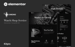 Chrono – Watch Service Elementor Template Kit