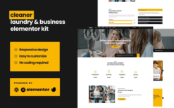 Cleaner – Laundry Business Elementor Template Kit