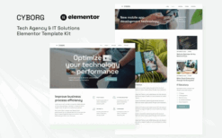 Cyborg – Tech Agency & IT Solutions Elementor Template Kit