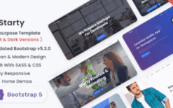 Starty v1.2.0 Multipurpose Bootstrap 5 Landing Template