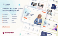 Lifesy – Feminine Life Coach & Speaker Elementor Template Kit