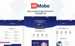 Mobo – App Landing Page Elementor Template Kit