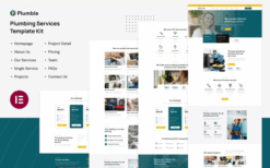 Plumble – Plumbing Services Elementor Template Kit