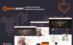 Royalheart – Nonprofit Charity Elementor Template Kit