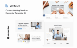 WriteUp – Content Writing Services Elementor Template Kit