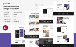 Fundle – Finance & Investment Manager Elementor Template Kit
