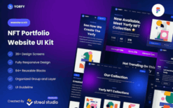 Yorfy NFT Portfolio Website UI Kit