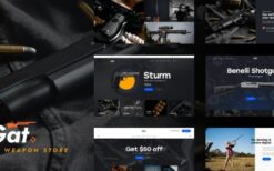 Gat v1.21.0 Gun & Weapon Store WordPress Theme