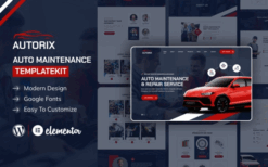 Autorix – Auto Maintenance Elementor Template Kit