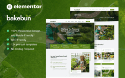 Bakebun – Landscape & Gardening Elementor Template Kit