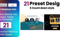 Webinar Info Plugin for Elementor v1.0