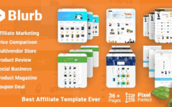 Blurb v1.0 Price Comparison with Review base Multivendor Coupon Store Affiliate Marketing HTML Template