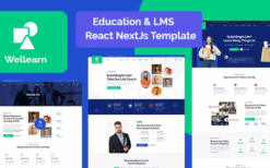 Wellern v1.0 Coach Online Courses React NextJs Template
