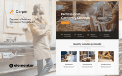 Carper – Carpenter & Craftman Elementor Template Kit