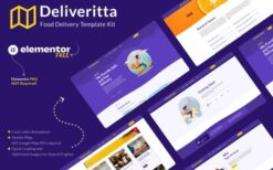 Deliveritta – Food Delivery Elementor Template Kit