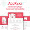 AppRaxx – App Landing Page Elementor Template Kit