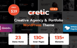 [*] Cretic v1.8.4 Creative Agency WordPress Theme