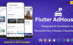 Flutter AdHouses For House Classified BuySell iOS and Android App with Chat v1.9