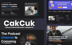 CakCuk – Podcast Channel Elementor Template Kit