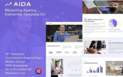 AIDA – Marketing Agency Elementor Template Kit