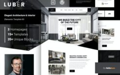 Luber – Elegant Architecture & Interior Elementor Template Kit