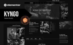 Kyngo – Tattoo Studio Elementor Template Kit