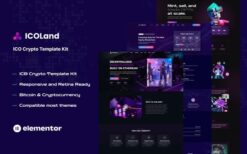 ICOLand – NFT Cryptocurrency Elementor Template Kit