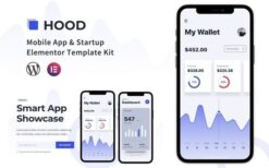 Hood – Mobile App & Startup Elementor Template Kit