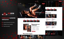 Gymnes – Fiteness & Gym Elementor Template Kit