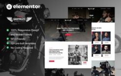 Gastruzo – Motorcycle Club Elementor Template Kit