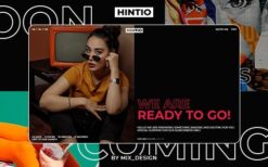 Hintio v2.0 Coming Soon & Landing Page Template