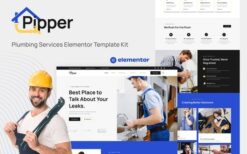 Pipper – Plumbing Services Elementor Template Kit
