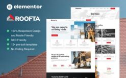 Roofta – Roofing Services Elementor Template Kit