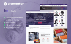 Texmazo – Textile & Garment Industry Elementor Template Kit