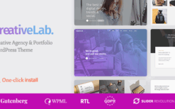 Creative Lab (v1.2.8) Studio Portfolio & Design Agency WordPress Theme