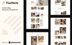 PoetNote – Modern Blog Elementor Pro Template Kit