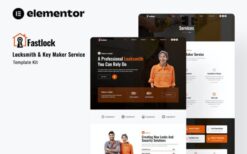 Fastlock – Locksmith & Key Maker Service Elementor Template Kit