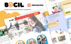 Bocil – Children Kindergarten Elementor Template Kit