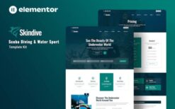 Skindive – Scuba Diving & Water Sport Elementor Template Kit