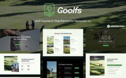 Goolfs – Golf Course & Club Elementor Template Kit
