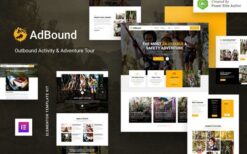 AdBound – Outbound Activity & Adventure Tour Elementor Template Kit