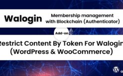 Restrict Content By Token For Walogin v1.0.3