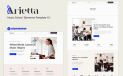 Arietta – Music School Elementor Template Kit