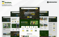 Environ – Environment Charity Elementor Template Kit