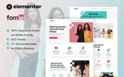 Fomie – Business Woman Elementor Template Kit