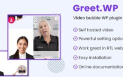 Greet.wp (v2.2.9) Video bubble WordPress plugin