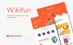 Wikifun – Kindergarten School Elementor Template Kit