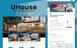 UHouse – Real Estate Elementor Template Kit