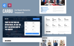 Carbu – Car Repair Elementor Template Kit